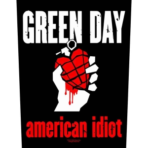 Green Day - American Idiot Back Patch i gruppen MERCHANDISE / Merch / Punk hos Bengans Skivbutik AB (5537932)