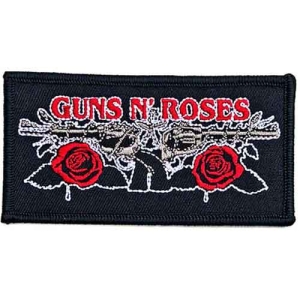 Guns N Roses - Vintage Pistols Woven Patch i gruppen MERCHANDISE / Merch / Hårdrock hos Bengans Skivbutik AB (5537937)