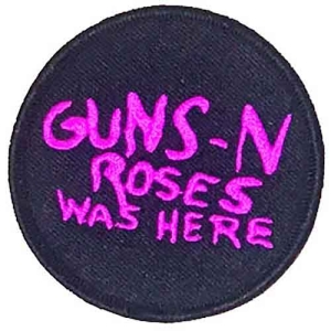 Guns N Roses - Was Here Woven Patch i gruppen MERCHANDISE / Merch / Hårdrock hos Bengans Skivbutik AB (5537938)