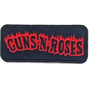 Guns N Roses - Flames Woven Patch i gruppen MERCHANDISE / Merch / Hårdrock hos Bengans Skivbutik AB (5537939)