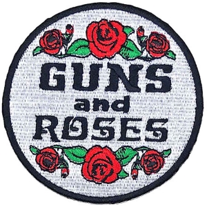 Guns N Roses - Roses Woven Patch i gruppen MERCHANDISE / Merch / Hårdrock hos Bengans Skivbutik AB (5537940)