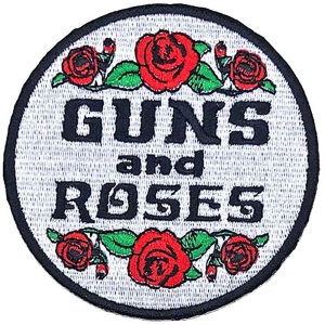 Guns N Roses - Roses Woven Patch i gruppen MERCHANDISE / Tygmärke / Hårdrock hos Bengans Skivbutik AB (5537940)