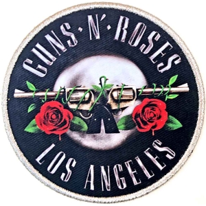 Guns N Roses - Los Angeles Silver Printed Patch i gruppen MERCHANDISE / Merch / Hårdrock hos Bengans Skivbutik AB (5537945)