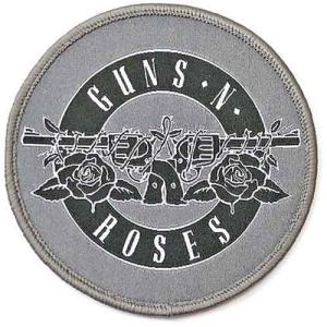 Guns N Roses - White Circle Logo Printed Patch i gruppen MERCHANDISE / Merch / Hårdrock hos Bengans Skivbutik AB (5537950)