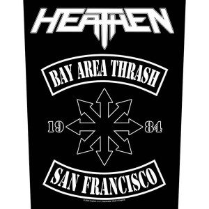 Heathen - Bay Area Thrash Back Patch i gruppen MERCHANDISE / Merch / Hårdrock hos Bengans Skivbutik AB (5537954)