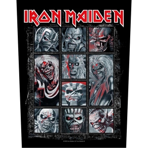 Iron Maiden - 10 Eddies Back Patch i gruppen MERCHANDISE / Tygmärke / Hårdrock hos Bengans Skivbutik AB (5537984)