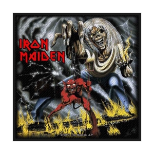 Iron Maiden - Number Of The Beast Retail Packaged Patc i gruppen MERCHANDISE / Merch / Hårdrock hos Bengans Skivbutik AB (5537996)