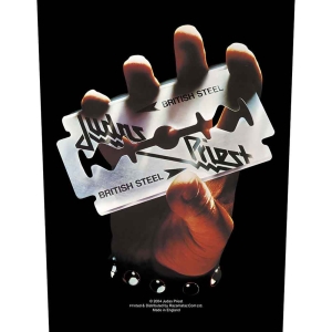 Judas Priest - British Steel Back Patch i gruppen MERCHANDISE / Tygmärke / Hårdrock hos Bengans Skivbutik AB (5538027)
