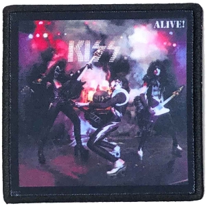 Kiss - Alive! Printed Patch i gruppen MERCHANDISE / Tygmärke / Hårdrock hos Bengans Skivbutik AB (5538037)