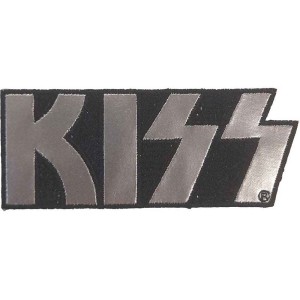 Kiss - Chrome Logo Woven Patch i gruppen MERCHANDISE / Merch / Hårdrock hos Bengans Skivbutik AB (5538047)