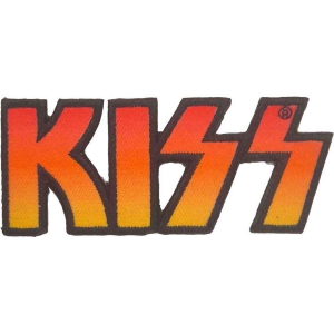 Kiss - Cut-Out Logo Woven Patch i gruppen MERCHANDISE / Merch / Hårdrock hos Bengans Skivbutik AB (5538049)