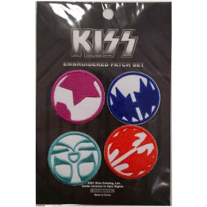 Kiss - Mini Icons Woven Patch i gruppen MERCHANDISE / Merch / Hårdrock hos Bengans Skivbutik AB (5538053)