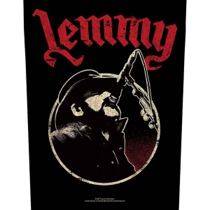 Lemmy - Microphone Back Patch i gruppen MERCHANDISE / Tygmärke / Hårdrock hos Bengans Skivbutik AB (5538080)