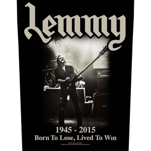 Lemmy - Lived To Win Back Patch i gruppen MERCHANDISE / Merch / Hårdrock hos Bengans Skivbutik AB (5538081)