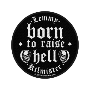 Lemmy - Born To Raise Hell Standard Patch i gruppen MERCHANDISE / Tygmärke / Hårdrock hos Bengans Skivbutik AB (5538084)
