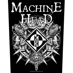 Machine Head - Crest With Swords Back Patch i gruppen MERCHANDISE / Merch / Hårdrock hos Bengans Skivbutik AB (5538087)