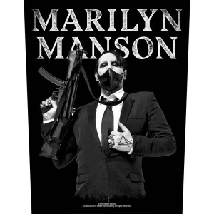 Marilyn Manson - Machine Gun Back Patch i gruppen MERCHANDISE / Merch / Hårdrock hos Bengans Skivbutik AB (5538094)