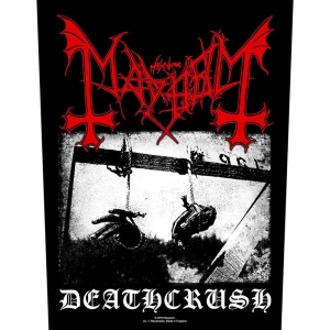 Mayhem - Deathcrush Back Patch i gruppen MERCHANDISE / Tygmärke / Hårdrock hos Bengans Skivbutik AB (5538096)
