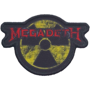 Megadeth - Hazard Logo Printed Patch i gruppen MERCHANDISE / Tygmärke / Hårdrock hos Bengans Skivbutik AB (5538103)