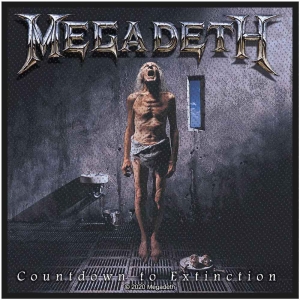 Megadeth - Countdown To Extinction Standard Patch i gruppen MERCHANDISE / Merch / Hårdrock hos Bengans Skivbutik AB (5538113)