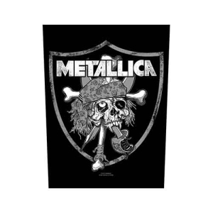 Metallica - Raiders Skull Back Patch i gruppen MERCHANDISE / Merch / Hårdrock hos Bengans Skivbutik AB (5538122)