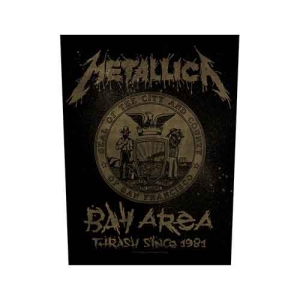 Metallica - Bay Area Thrash Back Patch i gruppen MERCHANDISE / Tygmärke / Hårdrock hos Bengans Skivbutik AB (5538130)