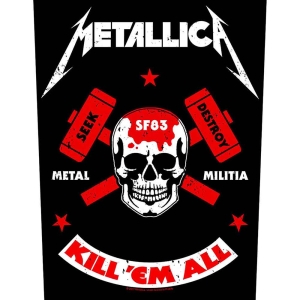 Metallica - Metal Militia Back Patch i gruppen MERCHANDISE / Merch / Hårdrock hos Bengans Skivbutik AB (5538133)