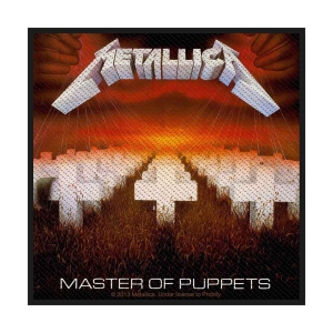 Metallica - Master Of Puppets Standard Patch i gruppen MERCHANDISE / Merch / Hårdrock hos Bengans Skivbutik AB (5538144)