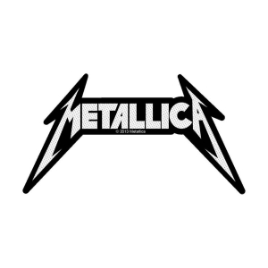 Metallica - Shaped Logo Standard Patch i gruppen MERCHANDISE / Merch / Hårdrock hos Bengans Skivbutik AB (5538145)