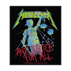 Metallica - And Justice For All Standard Patch i gruppen MERCHANDISE / Tygmärke / Hårdrock hos Bengans Skivbutik AB (5538148)