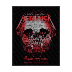 Metallica - Wherever I May Roam 2013 Standard Patch i gruppen MERCHANDISE / Tygmärke / Hårdrock hos Bengans Skivbutik AB (5538149)