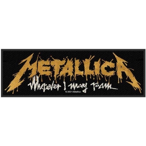 Metallica - Wherever I May Roam Logo Standard Patch i gruppen MERCHANDISE / Merch / Hårdrock hos Bengans Skivbutik AB (5538159)