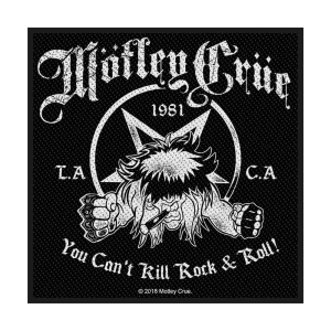Motley Crue - You Can't Kill Rock N Roll Standard Patc i gruppen MERCHANDISE / Merch / Hårdrock hos Bengans Skivbutik AB (5538176)