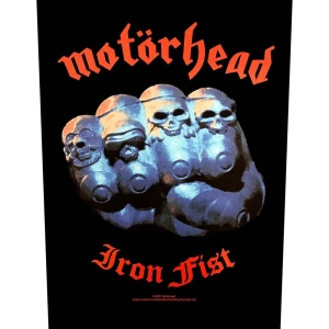 Motorhead - Iron Fist 2017 Back Patch i gruppen MERCHANDISE / Tygmärke / Hårdrock hos Bengans Skivbutik AB (5538183)