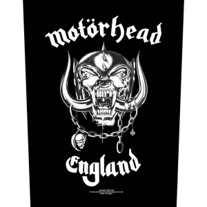 Motorhead - England Back Patch i gruppen MERCHANDISE / Tygmärke / Hårdrock hos Bengans Skivbutik AB (5538190)