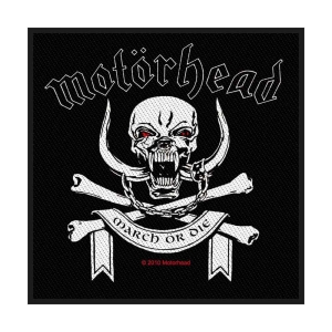 Motorhead - March Or Die Standard Patch i gruppen MERCHANDISE / Merch / Hårdrock hos Bengans Skivbutik AB (5538196)