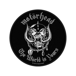 Motorhead - The World Is Yours Standard Patch i gruppen MERCHANDISE / Tygmärke / Hårdrock hos Bengans Skivbutik AB (5538200)