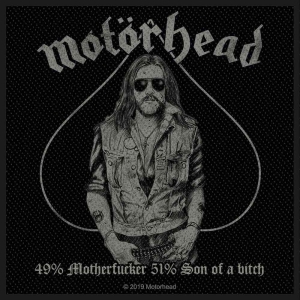 Motorhead - 49% Motherfucker Standard Patch i gruppen MERCHANDISE / Merch / Hårdrock hos Bengans Skivbutik AB (5538206)