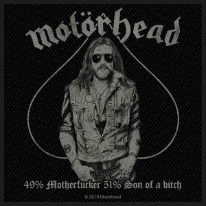 Motorhead - 49% Motherfucker Standard Patch i gruppen MERCHANDISE / Tygmärke / Hårdrock hos Bengans Skivbutik AB (5538206)