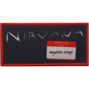Nirvana - Negative Creep Printed Patch i gruppen MERCHANDISE / Merch / Hårdrock hos Bengans Skivbutik AB (5538218)