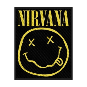 Nirvana - Smiley Standard Patch i gruppen MERCHANDISE / Merch / Hårdrock hos Bengans Skivbutik AB (5538228)