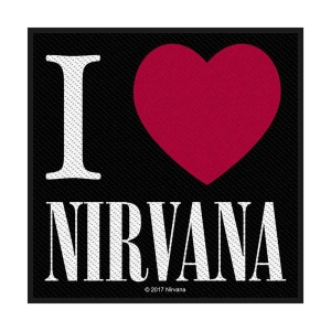 Nirvana - I Love Nirvana Standard Patch i gruppen MERCHANDISE hos Bengans Skivbutik AB (5538232)