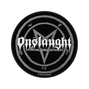 Onslaught - Pentagram Standard Patch i gruppen MERCHANDISE / Merch / Hårdrock hos Bengans Skivbutik AB (5538233)