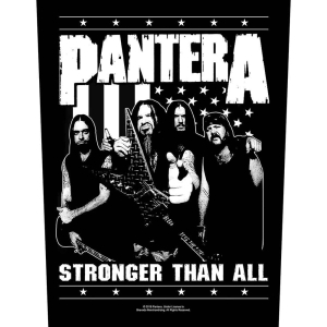 Pantera - Stronger Than All Band Photo Back Patch i gruppen MERCHANDISE / Merch / Hårdrock hos Bengans Skivbutik AB (5538261)