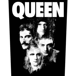 Queen - Faces Back Patch i gruppen MERCHANDISE / Tygmärke / Pop-Rock hos Bengans Skivbutik AB (5538326)