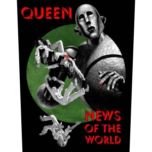 Queen - News Of The World Back Patch i gruppen MERCHANDISE / Tygmärke / Pop-Rock hos Bengans Skivbutik AB (5538327)