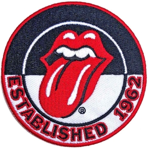 Rolling Stones - Est 1962 V2 Woven Patch i gruppen MERCHANDISE / Tygmärke / Pop-Rock hos Bengans Skivbutik AB (5538354)