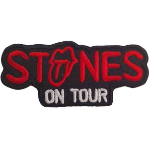 Rolling Stones - On Tour Woven Patch i gruppen MERCHANDISE / Merch / Pop-Rock hos Bengans Skivbutik AB (5538358)