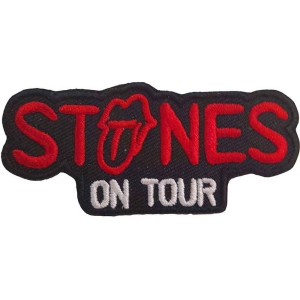 Rolling Stones - On Tour Woven Patch i gruppen MERCHANDISE / Tygmärke / Pop-Rock hos Bengans Skivbutik AB (5538358)