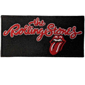 Rolling Stones - Script Logo Woven Patch i gruppen MERCHANDISE / Merch / Pop-Rock hos Bengans Skivbutik AB (5538361)
